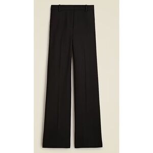 J. Crew Petite wide-leg trouser in four-season stretch in Black